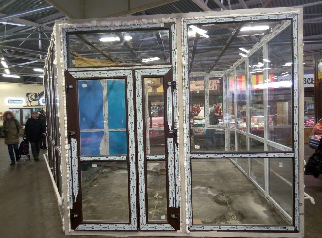 Остекление торгового павильена ТРЦ Дарынок