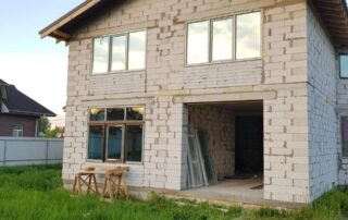 Скління приватного буденку Aluplast 4000 темний дуб 2