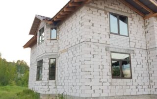 Скління приватного буденку Aluplast 4000 темний дуб 4