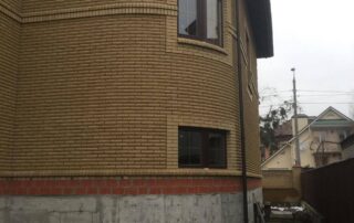 Скління приватного будинку REHAU 70 темний дуб 5