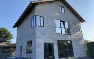 Скління приватного будинку WDS 8S, ламінація Антрацит