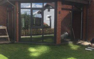 Скління тераси REHAU 70 колір Антрацит